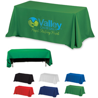 3-Sided Economy Table Cover & Table Throws (Spot Color Print) / Fit 6 Foot Table